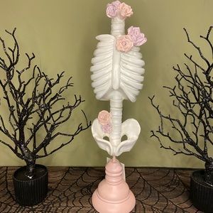 SOLD Floral Skeleton Rib cage Bust